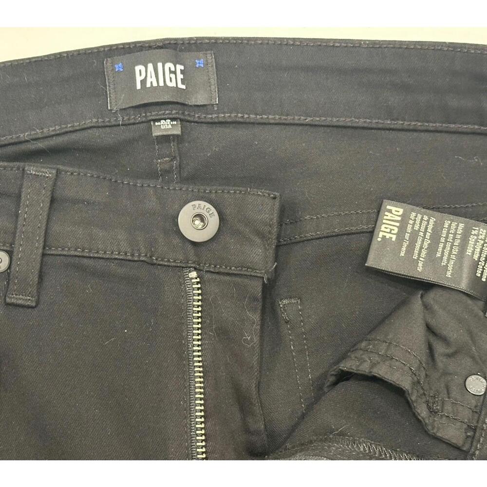 Paige Mens Croft Transcend Skinny Jeans Pants Black Shadow Size 33x30